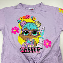 Load image into Gallery viewer, Girls LOL SURPRISE, tie front cotton tee / top, GUC, size 7,  
