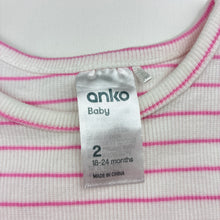 Load image into Gallery viewer, Girls Anko, ribbed stretchy tee / top, EUC, size 2,  