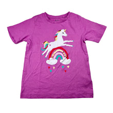 Load image into Gallery viewer, Girls KID, cotton tee / top, unicorn, EUC, size 5,  