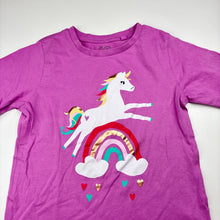 Load image into Gallery viewer, Girls KID, cotton tee / top, unicorn, EUC, size 5,  