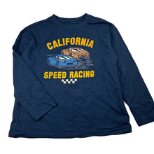 Load image into Gallery viewer, Boys Anko, navy cotton long sleeve top, racing cars, GUC, size 8,  