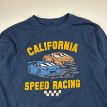 Load image into Gallery viewer, Boys Anko, navy cotton long sleeve top, racing cars, GUC, size 8,  