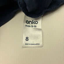 Load image into Gallery viewer, Boys Anko, navy cotton long sleeve top, racing cars, GUC, size 8,  