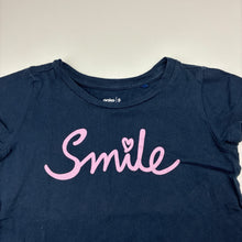 Load image into Gallery viewer, Girls Anko, navy cotton tee / top, FUC, size 5,  