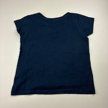 Load image into Gallery viewer, Girls Anko, navy cotton tee / top, FUC, size 5,  