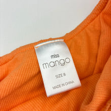 Load image into Gallery viewer, Girls Mango, broderie trim asymmetrical top, EUC, size 8,  