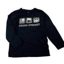 Load image into Gallery viewer, Boys Brilliant Basics, black cotton long sleeve tee / top, EUC, size 5,  