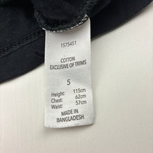 Load image into Gallery viewer, Boys Brilliant Basics, black cotton long sleeve tee / top, EUC, size 5,  