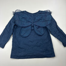 Load image into Gallery viewer, Girls Anko, cotton long sleeve tee / top, fairy wings, FUC, size 2,  