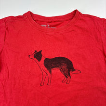 Load image into Gallery viewer, Unisex Anko, cotton tee / top, dog, wash fade, FUC, size 6,  