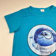 Load image into Gallery viewer, Unisex blue, lightweight tee / top, Sadness, GUC, size 8,  
