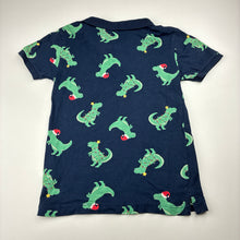 Load image into Gallery viewer, Boys Anko, cotton Christmas polo shirt top, dinosaurs, FUC, size 6,  