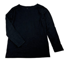 Load image into Gallery viewer, Boys Anko, black cotton long sleeve tee / top, GUC, size 7,  