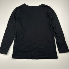 Load image into Gallery viewer, Boys Anko, black cotton long sleeve tee / top, GUC, size 7,  