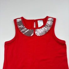 Load image into Gallery viewer, Girls Target, stretchy sleeveless top, sequin collar, GUC, size 3,  