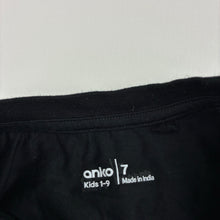 Load image into Gallery viewer, Unisex Anko, black cotton tee / top, EUC, size 7,  