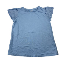 Load image into Gallery viewer, Girls Target, broderie trim cotton tee / top, GUC, size 6,  