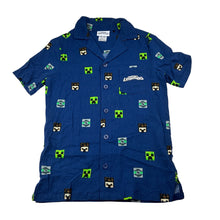 Load image into Gallery viewer, Boys Mojang, Minecraft Legends cotton / viscose short sleeve shirt, EUC, size 7,  