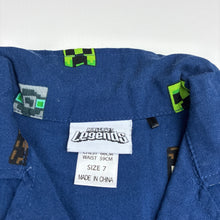 Load image into Gallery viewer, Boys Mojang, Minecraft Legends cotton / viscose short sleeve shirt, EUC, size 7,  