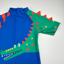 Load image into Gallery viewer, Boys Ewbob, all-in-one rashie shirt, crocodile, catches, pilling, FUC, size 2,  
