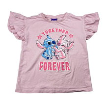Load image into Gallery viewer, Girls Disney, Stitch pink cotton tee / top, EUC, size 6,  