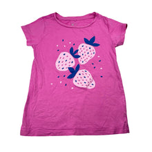 Load image into Gallery viewer, Girls Kids &amp; Co, pink cotton tee / top, strawberries, FUC, size 7,  