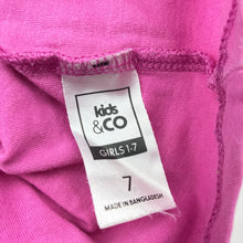 Load image into Gallery viewer, Girls Kids &amp; Co, pink cotton tee / top, strawberries, FUC, size 7,  