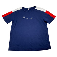 Load image into Gallery viewer, Girls SHEIN, navy red &amp; white tee / top, GUC, size 8,  