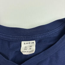 Load image into Gallery viewer, Girls SHEIN, navy red &amp; white tee / top, GUC, size 8,  