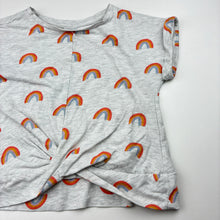 Load image into Gallery viewer, Girls Target, twist front tee / top, rainboes, EUC, size 4,  