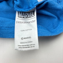 Load image into Gallery viewer, Unisex Peter Alexander, Marvel Comics cotton pyjama tee / top, wash fade, FUC, size 6,  