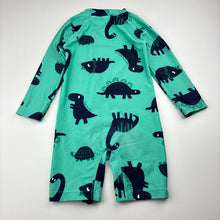 Load image into Gallery viewer, Unisex Anko, all-in-one rashie shirt, dinosaurs, pilling, FUC, size 1,  