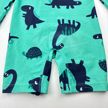 Load image into Gallery viewer, Unisex Anko, all-in-one rashie shirt, dinosaurs, pilling, FUC, size 1,  