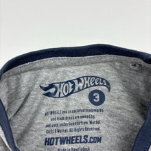 Load image into Gallery viewer, Boys Hot Wheels, soft feel long sleeve tee / top, EUC, size 3,  