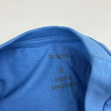 Load image into Gallery viewer, Boys Favourites, blue cotton tee / top, EUC, size 6,  