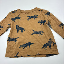 Load image into Gallery viewer, Boys Anko, cotton long sleeve tee / top, wolves, GUC, size 2,  