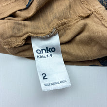 Load image into Gallery viewer, Boys Anko, cotton long sleeve tee / top, wolves, GUC, size 2,  