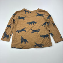 Load image into Gallery viewer, Boys Anko, cotton long sleeve tee / top, wolves, GUC, size 2,  