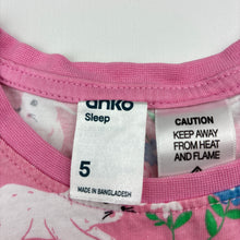 Load image into Gallery viewer, Girls Anko, cotton pyjama top, rabbits, GUC, size 5,  