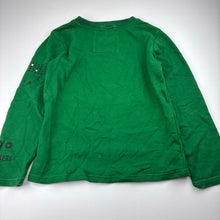 Load image into Gallery viewer, Boys Kickers, green cotton sweater / jumper, armpit to armpit: 39cm, shoulder to cuff: 48cm, GUC, size 9-10,  