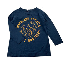 Load image into Gallery viewer, Boys Anko, navy cotton long sleeve tee / top, GUC, size 2,  