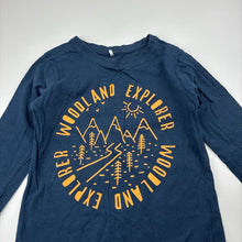 Load image into Gallery viewer, Boys Anko, navy cotton long sleeve tee / top, GUC, size 2,  