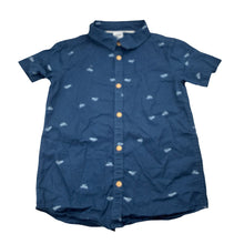Load image into Gallery viewer, Boys Anko, navy lightweight cotton short sleeve shirt, EUC, size 7,  