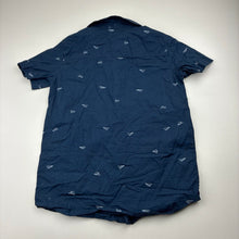 Load image into Gallery viewer, Boys Anko, navy lightweight cotton short sleeve shirt, EUC, size 7,  
