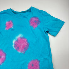 Load image into Gallery viewer, Unisex Favourites, tie dyed organic cotton tee / top, FUC, size 4,  
