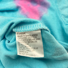 Load image into Gallery viewer, Unisex Favourites, tie dyed organic cotton tee / top, FUC, size 4,  