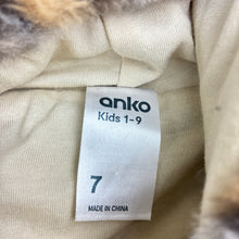 Load image into Gallery viewer, Girls Anko, lined soft faux fur hoodie sweater, EUC, size 7,  
