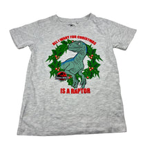 Load image into Gallery viewer, Boys JURASSIC WORLD, Christmas tee / top, dinosaur, EUC, size 5,  