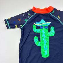 Load image into Gallery viewer, Boys Cancer Council, short sleeve rashie / swim top, FUC, size 3,  
