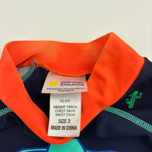 Load image into Gallery viewer, Boys Cancer Council, short sleeve rashie / swim top, FUC, size 3,  